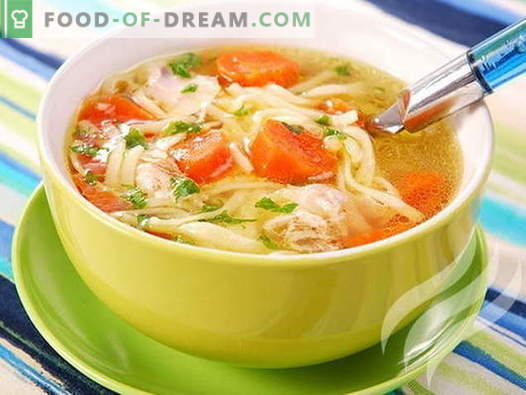 Daugiakanalio vištienos sriuba - įrodyta receptai. Kaip tinkamai ir skaniai virti vištienos sriuba lėtoje viryklėje.