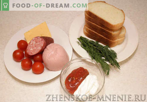 Karšti sumuštiniai - receptas su nuotraukomis ir aprašymas.
