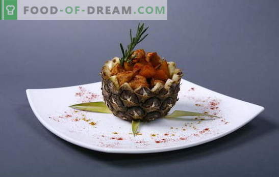 Švelnumas ir paprastumas vištienos filė receptuose su ananasais orkaitėje. Vištienos filė su ananasais orkaitėje - lengva!