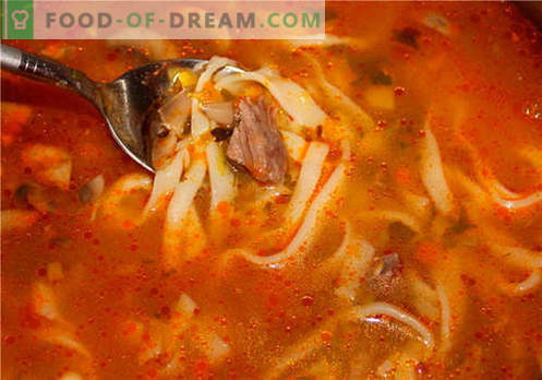 Jautienos sultinio sriuba - geriausi receptai. Kaip tinkamai ir skaniai virti sriuba ant jautienos sultinio.