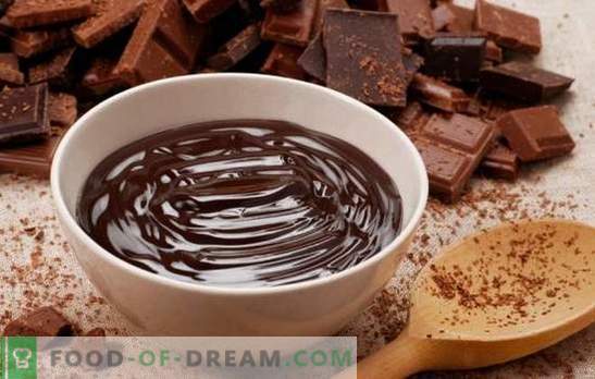 Šokolado padažas - tai ne tik desertams! Šokoladinių padažų, skirtų ledams, pyragams, bandelėms ir mėsai, receptai
