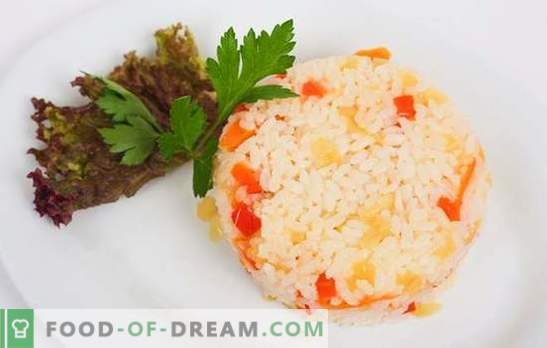 Ris med morötter och lök är en användbar sidovägg. Recept av ris med morötter och lök i ugnen, multicooker eller på spisen