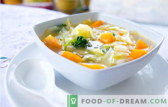 Kopūstų sriuba - įrodyta ir autoriaus receptai. Kaip virti kopūstų sriubą: žiediniai kopūstai, brokoliai, kolumbiai