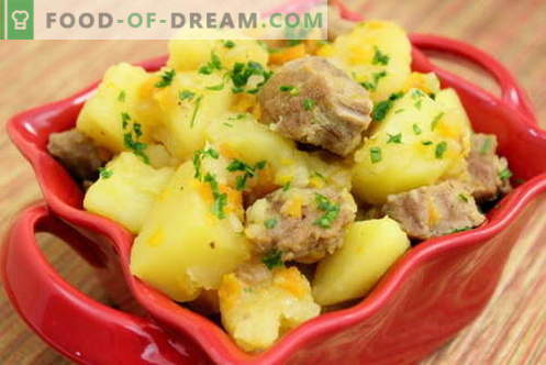 Bulvė su mėsa lėtoje viryklėje - geriausi receptai. Kaip tinkamai ir skaniai virti bulves su mėsa lėtoje viryklėje.