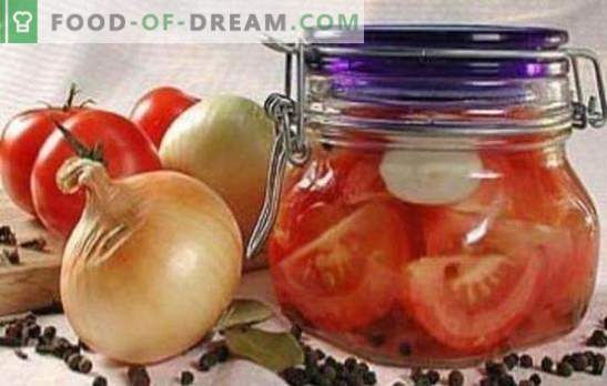 Pjaustyti pomidorai žiemai: per metus išbandyti receptai. Mes derame pomidorus su griežinėliais žiemai: skanūs arba karšti