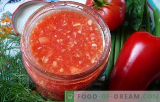Krienai su pomidorais ir česnakais - ryškūs ir sveiki vitaminų padažai! Geriausi receptai krienai su pomidorais ir česnakais