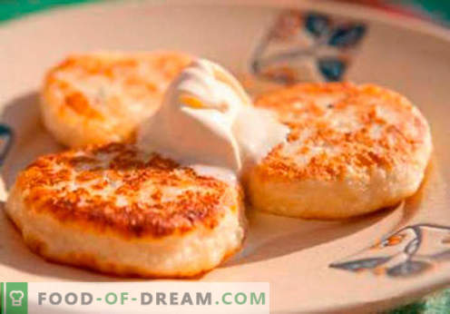 Sūrio pyragaičiai be miltų - geriausi receptai. Kaip greitai ir skaniai virti sūrio pyragus be miltų.