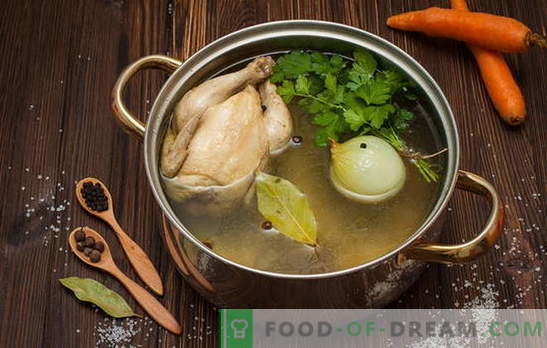 Kaip virti sultinį sriuba, sriuba, padažais ir kitais patiekalais. Receptai: kaip paruošti vištienos sultinį, jautieną, žuvį, kiaulieną, kaulą