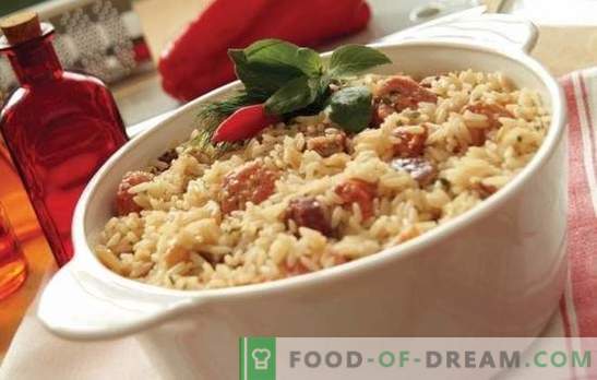 Ryžiai su mėsa: nuoseklūs receptai. Kaip virėjas pilaf į puodus, keptuvėje arba kepti Kinijos ryžių su mėsa (žingsnis po žingsnio)