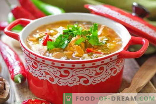 Vištienos Kharcho sriuba - geriausi receptai. Kaip tinkamai ir skaniai virti sriuba Kharcho vištienos.