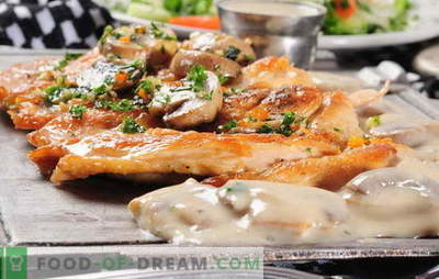 Mėsa prancūziškai su grybais orkaitėje - taip pat mylime jį! Prancūzijos mėsos receptai su grybais, pomidorais, bulvėmis
