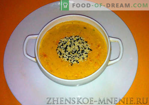 Grietinėlės sriuba - receptas su nuotraukomis ir žingsnis po žingsnio aprašymas