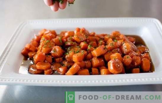 Keptos morkų salotos - skanios! Keptos morkų salotos receptai su Kinijos kopūstais, traškučiais, liežuviais, grybais