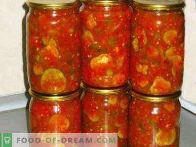 Pomidorų padaže agurkai žiemai