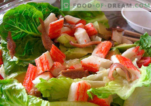 Solata z avokadom in lososom - pravi recepti. Hitro in okusno kuhajte solato z avokadom in lososom.