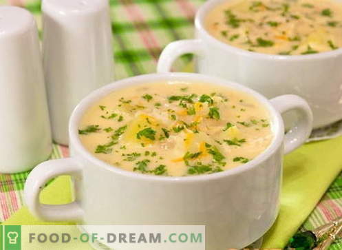 Sūrio sriuba - geriausi receptai. Kaip tinkamai paruošti sūrių sriubą.